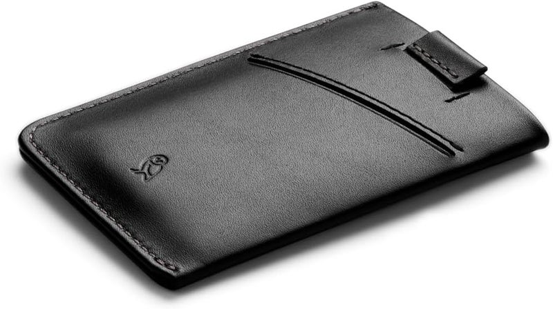 BELLROY Card Sleeve (Premium Leather Card Holder or Minimalist Wallet, Holds 2-8 Cards or Business Cards, Folded Note Storage) - Black - Image 2